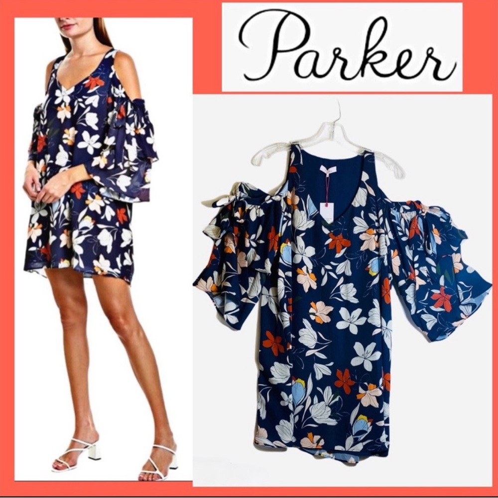 Parker NY floral dress size XS